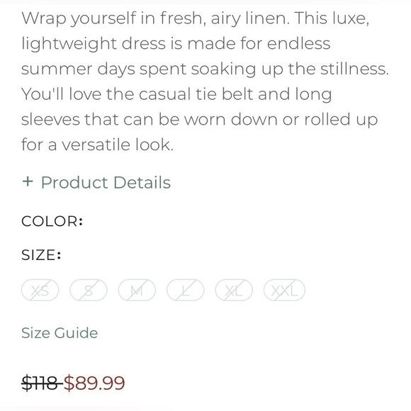 Haven Tan Linen Kaftan - Picture 12 of 12